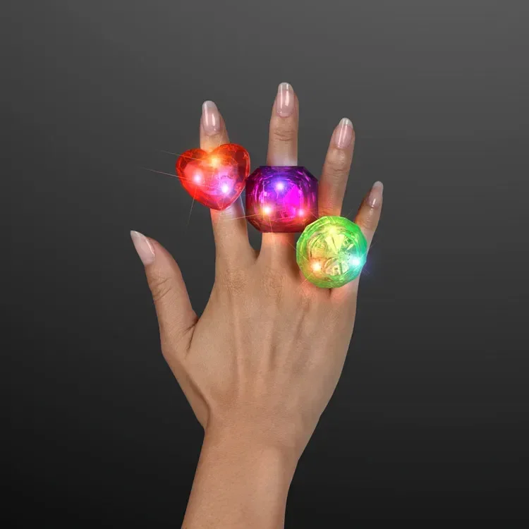 Light Up Huge Gem Ring — view 3
