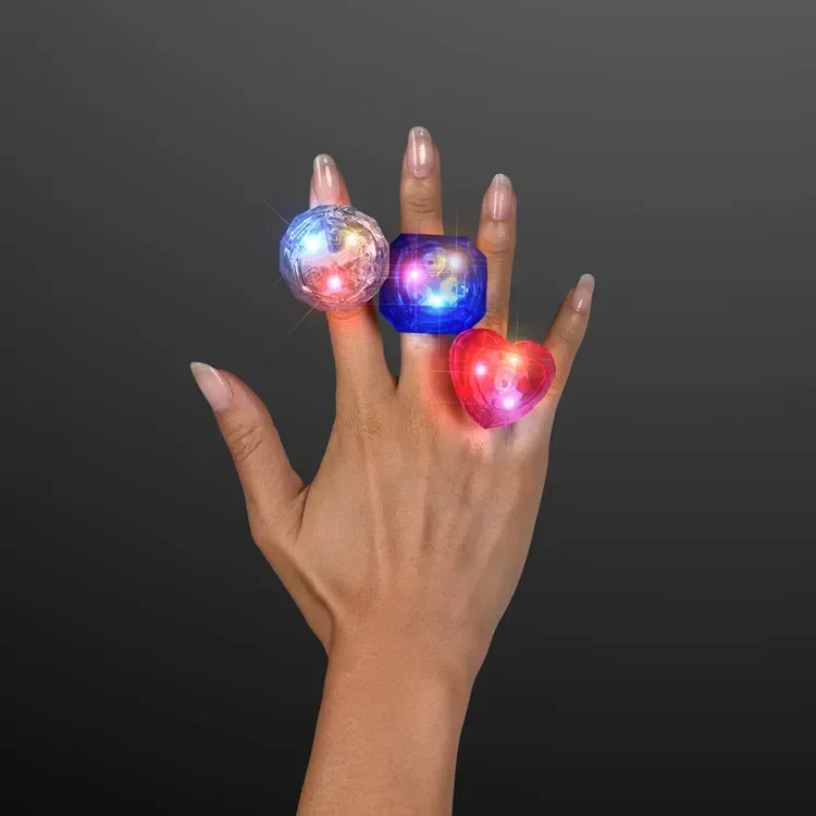 Light Up Huge Gem Ring — view 4