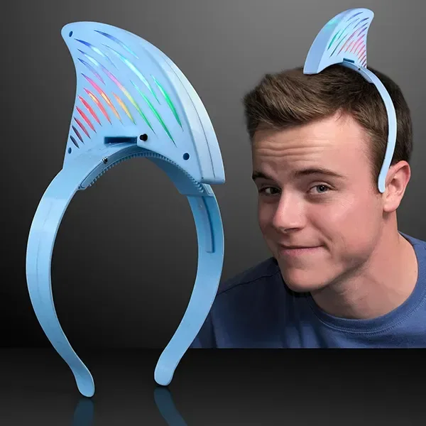 Light Up LED Shark Fin Headband — view 2