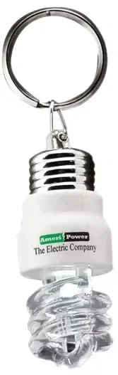 Custom Light Up Light Bulb Keytag