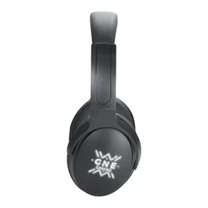Custom Bluetooth Headphones with Light-Up Logo and Microphone