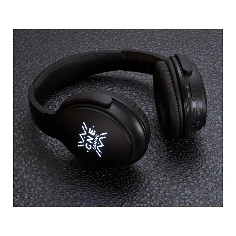 Custom Bluetooth Headphones with Light-Up Logo and Microphone — view 7