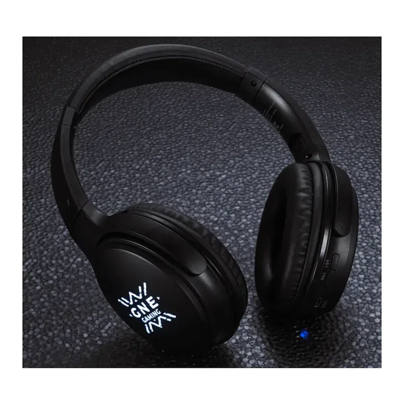 Custom Bluetooth Headphones with Light-Up Logo and Microphone — view 8