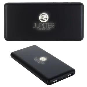 Custom Light-Up Logo Power Bank 10,000 mAh