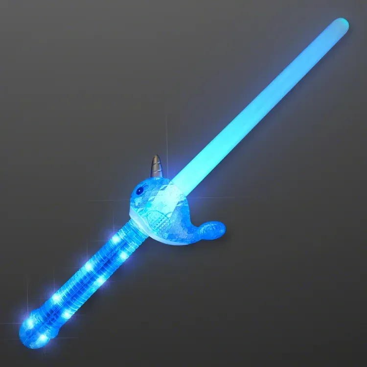 Light Up Narwhal Mini Saber Sword — view 2