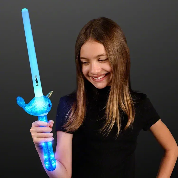 Light Up Narwhal Mini Saber Sword — view 3