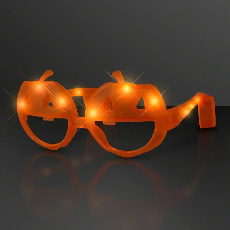 Light Up Orange Pumpkin Sunglasses — view 3