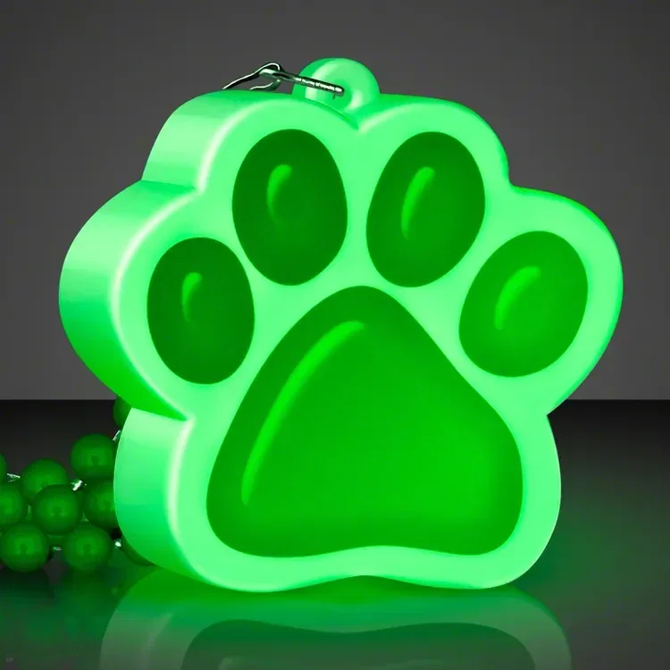 Light Up Paw Print Necklace — view 3