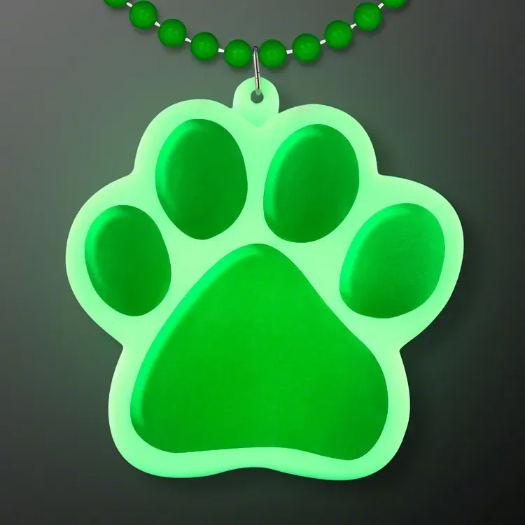Light Up Paw Print Necklace — view 4