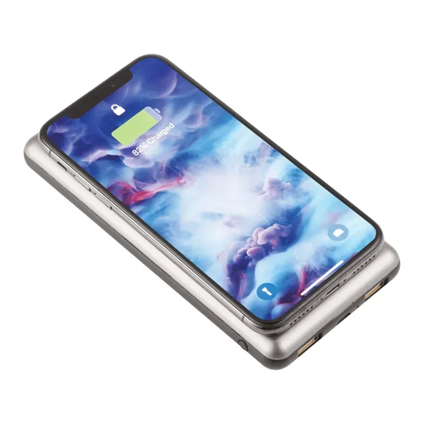 Custom Light-Up Qi Wireless Charging Power Bank (10,000mAh) — view 2