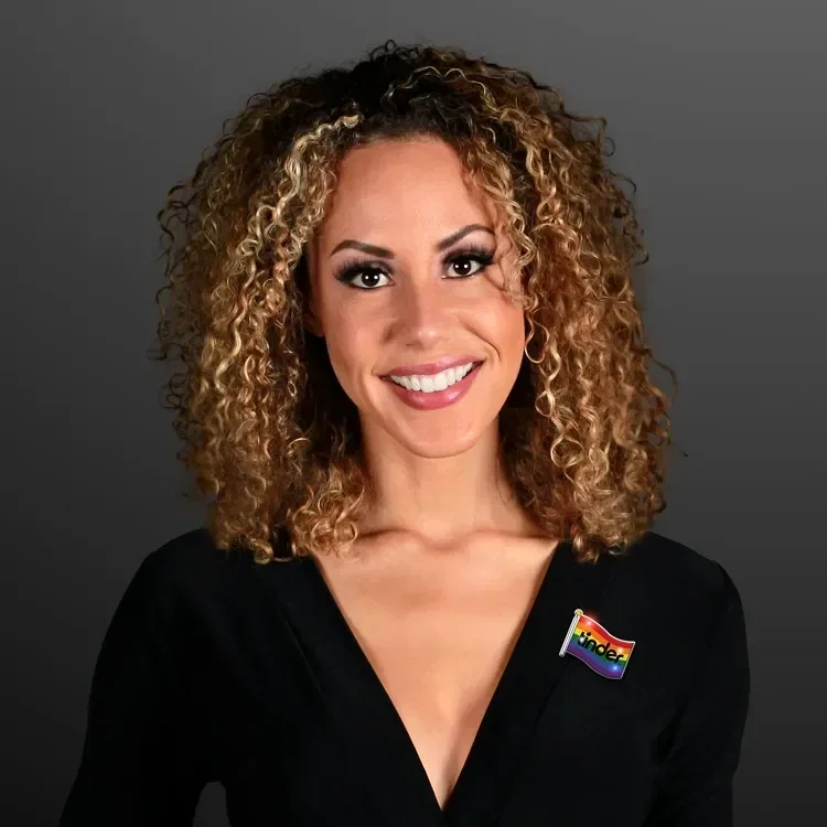 Light Up Rainbow Flag Pins, Pride Party Supplies — view 2