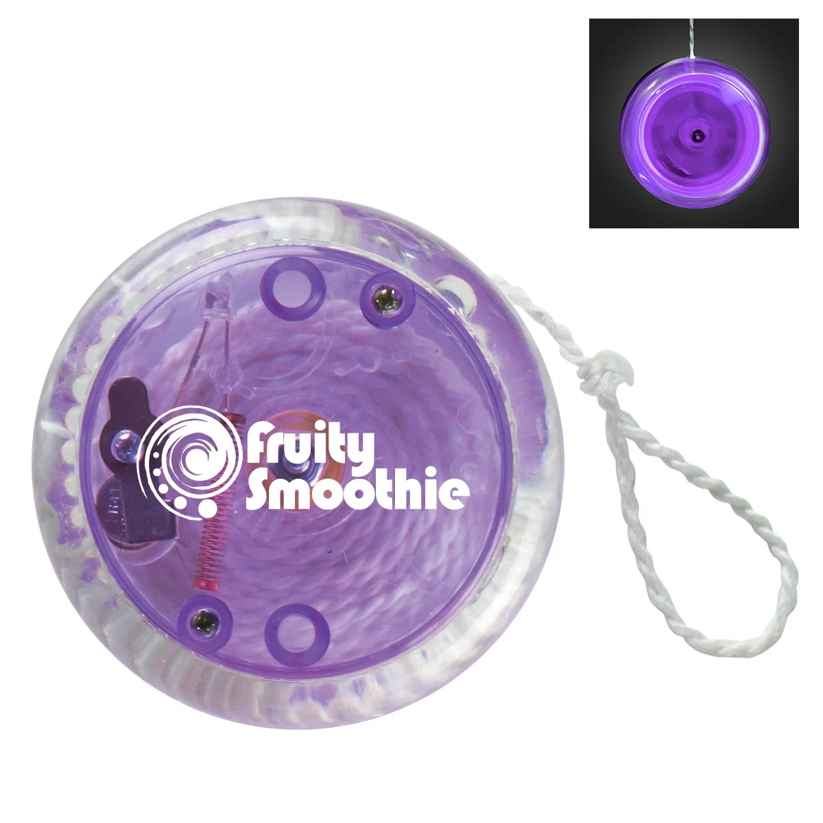 Straight-on view of the spinning toy isolated for a clean product listing