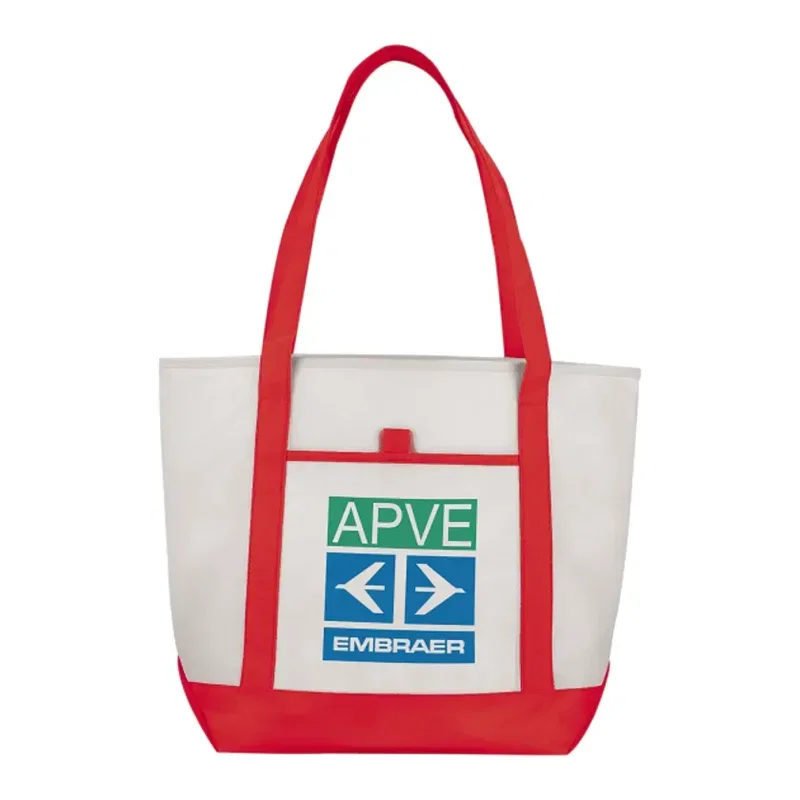 Custom Non-Woven Lighthouse Boat Tote — view 6