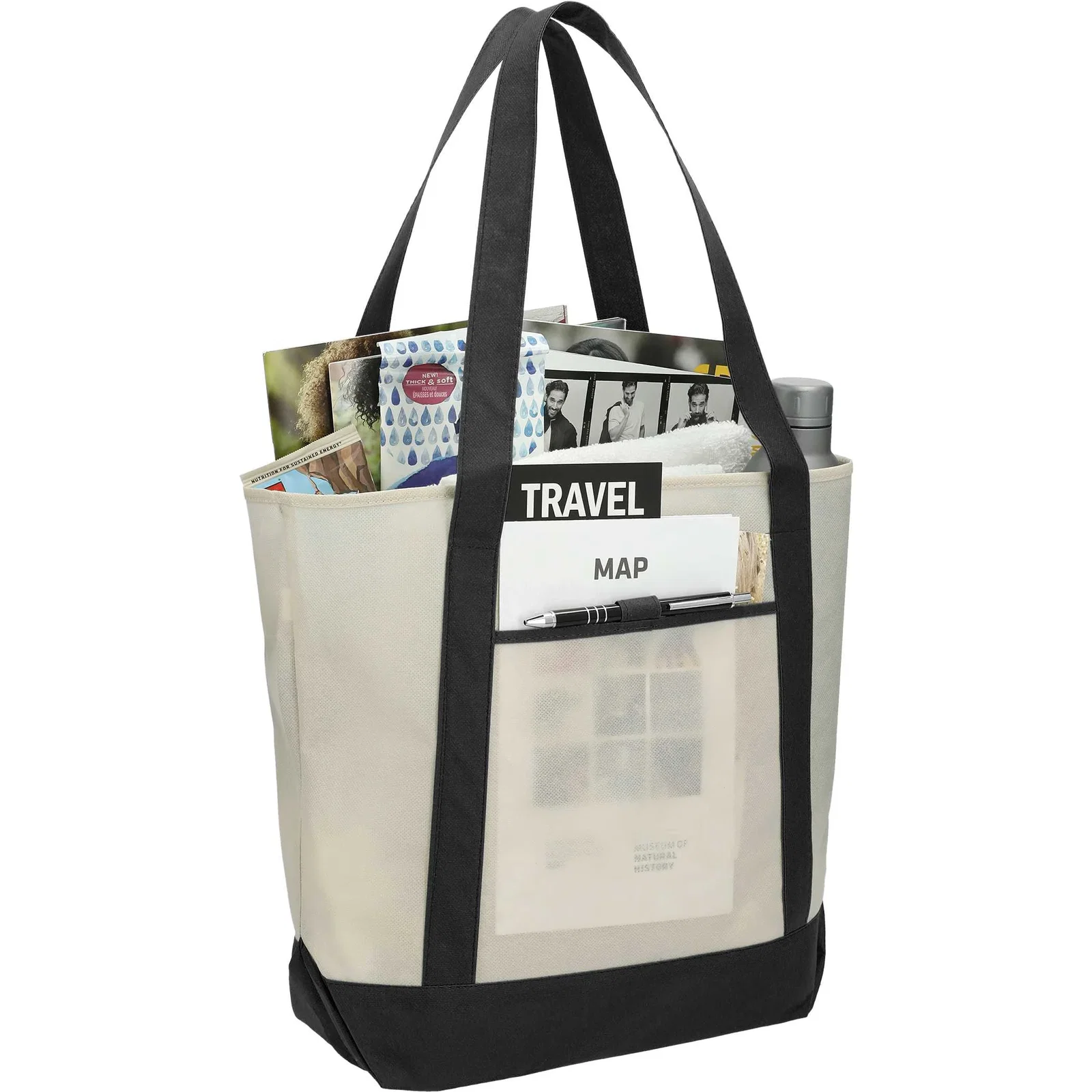 Custom Non-Woven Lighthouse Boat Tote — view 26
