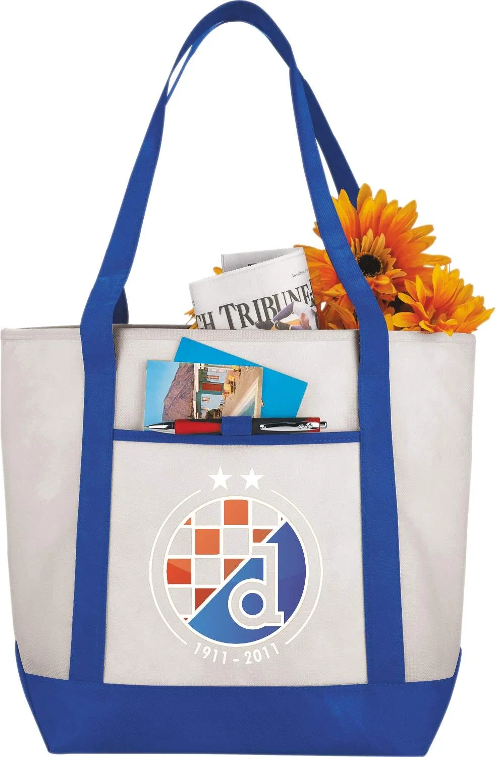 Custom Non-Woven Lighthouse Boat Tote — view 46
