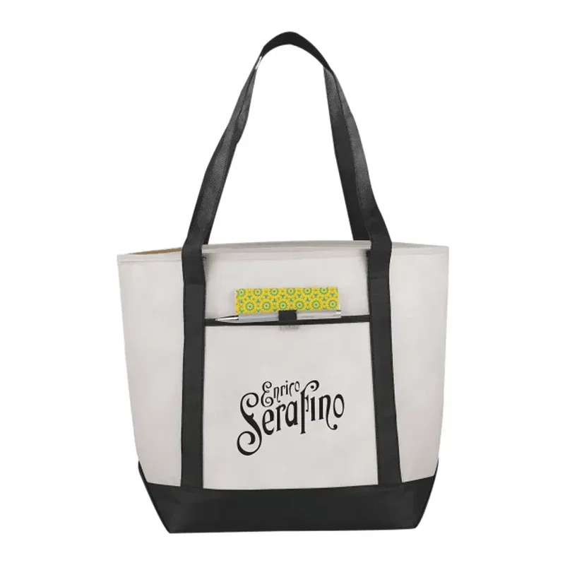 Custom Non-Woven Lighthouse Boat Tote — view 3