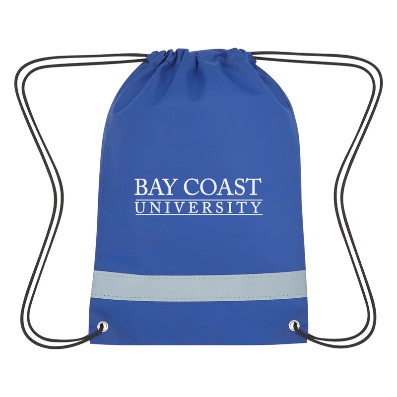 Lil' Bit Reflective Non-Woven Drawstring Bag