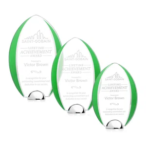 Starfire Crystal Arrowhead Award on Chrome Dome Base