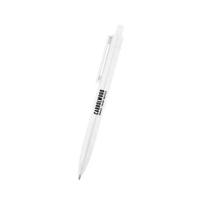 Lime green pen laid flat, tip retracted