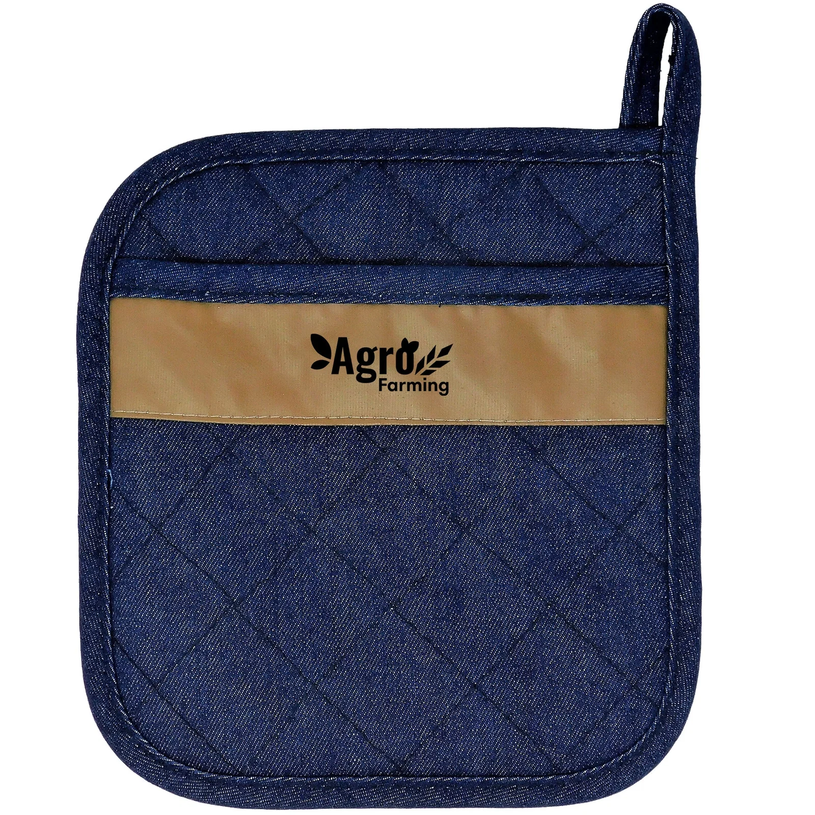 Lindstrom Quilted Potholder W/Vegan Leather — view 2