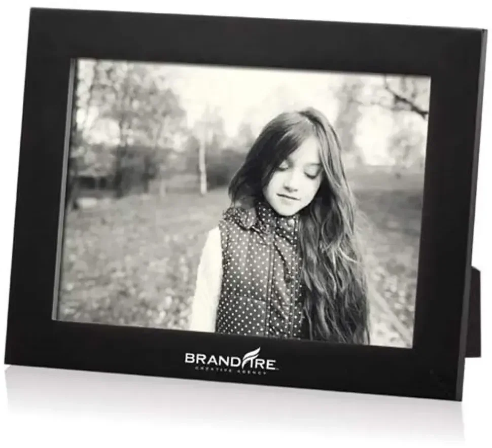 Black Custom Printed Linear Wooden Frame — view 3