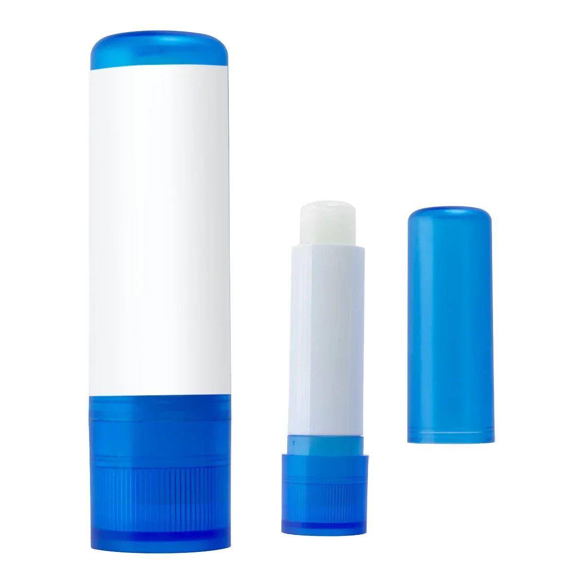 Cap removed to reveal the balm stick