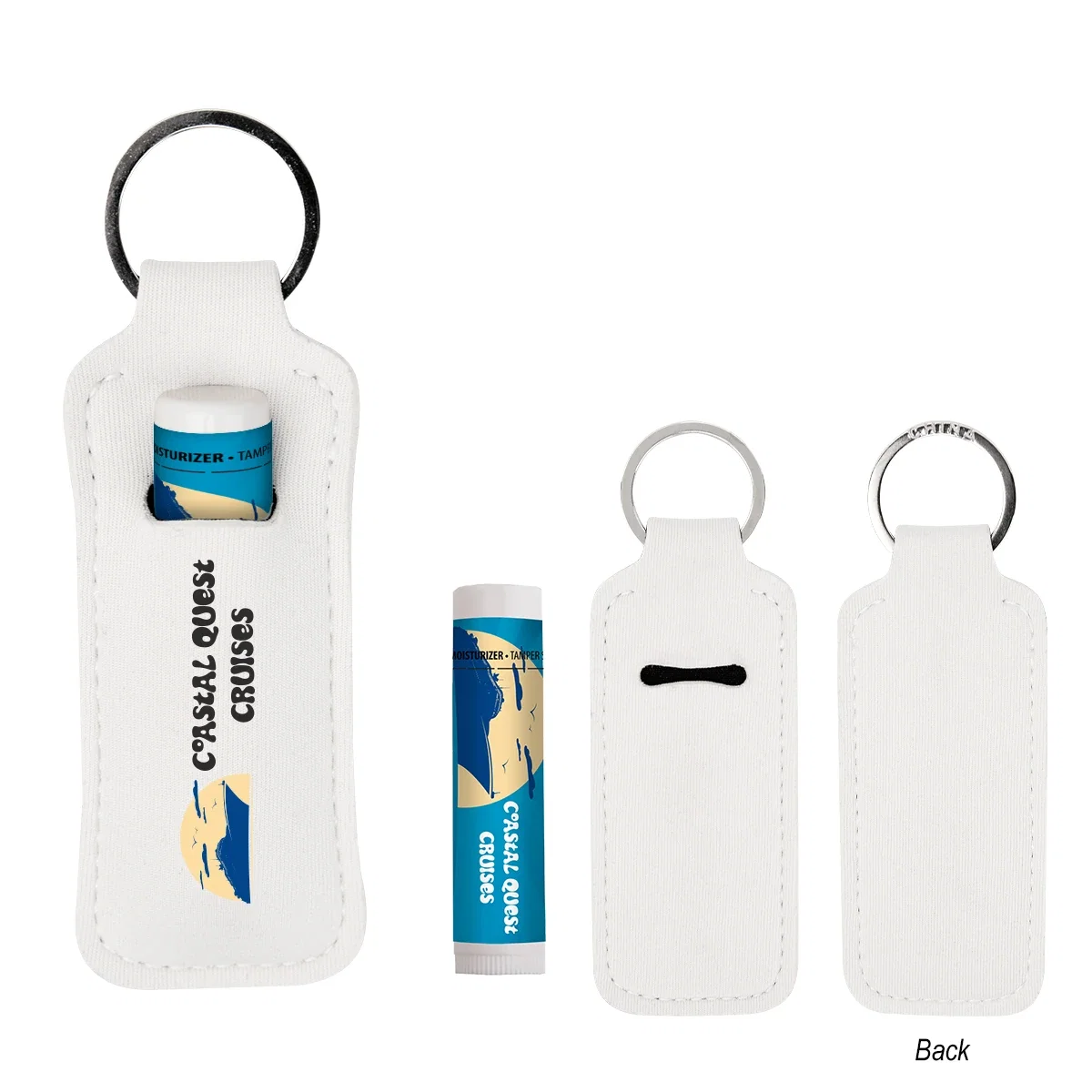 Black holder sized to keep the balm within reach