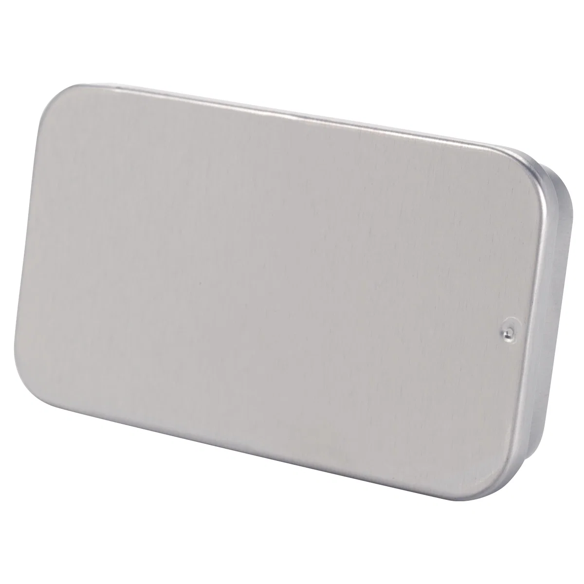 Slim rectangular case that slides open with a thumb