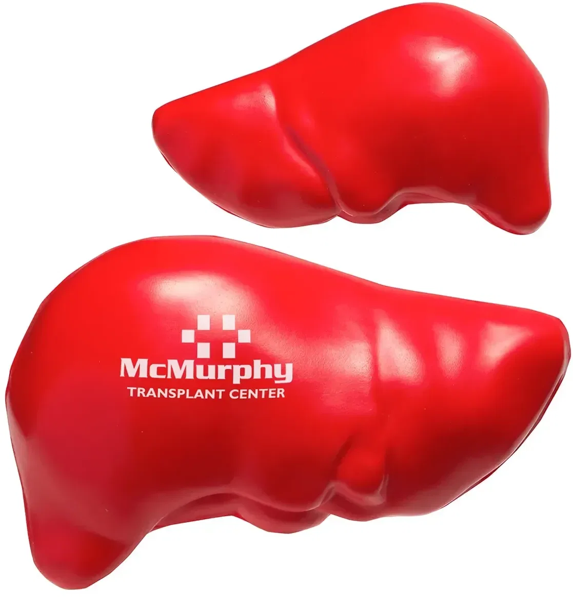 Liver Stress Reliever, custom human-liver foam squeeze toy for branded health logo giveaways