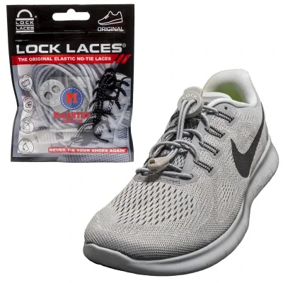 Sliding clip that holds the laces under tension