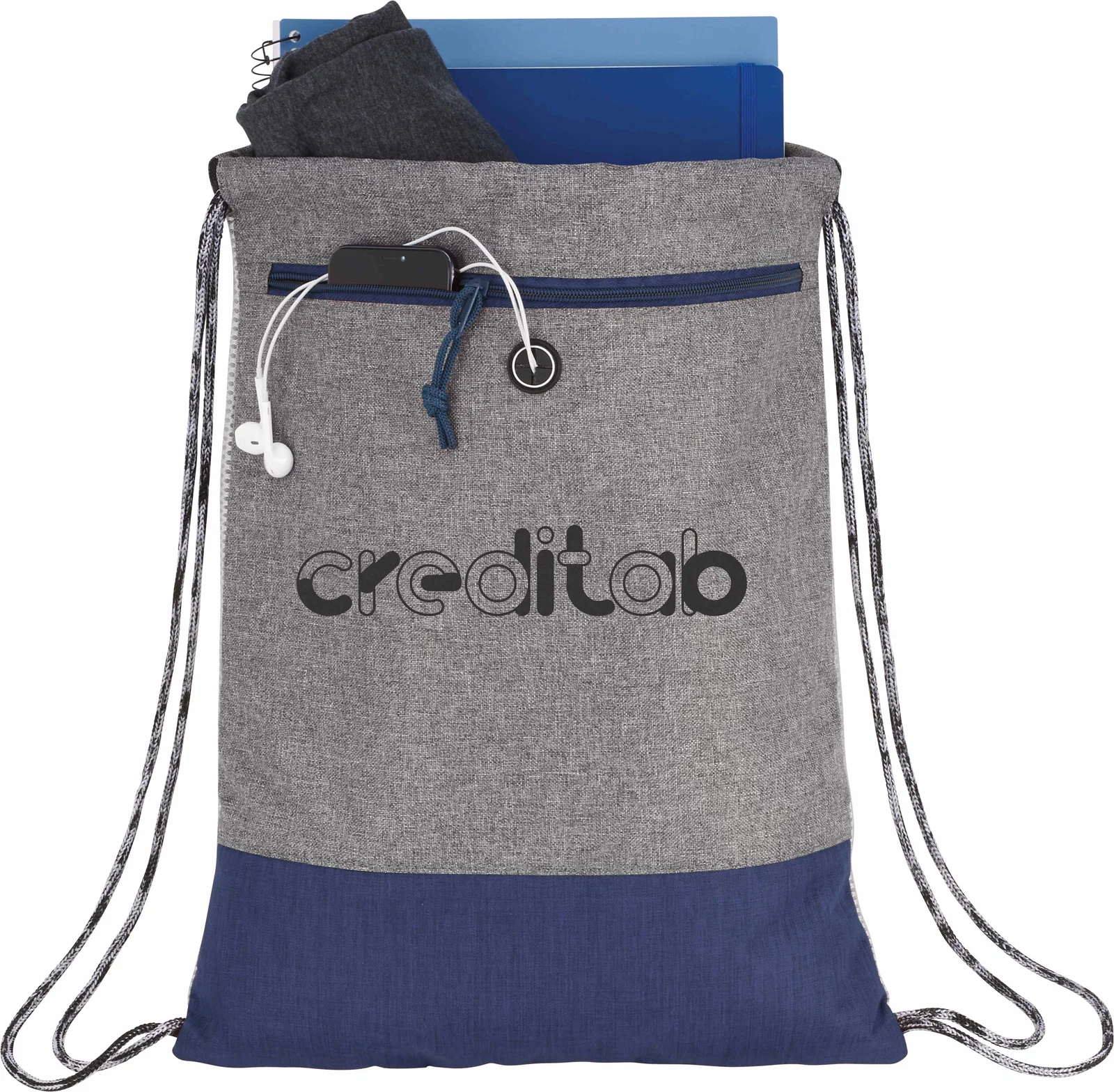 Custom Logan Drawstring Bag - High-Quality Polyester — view 5