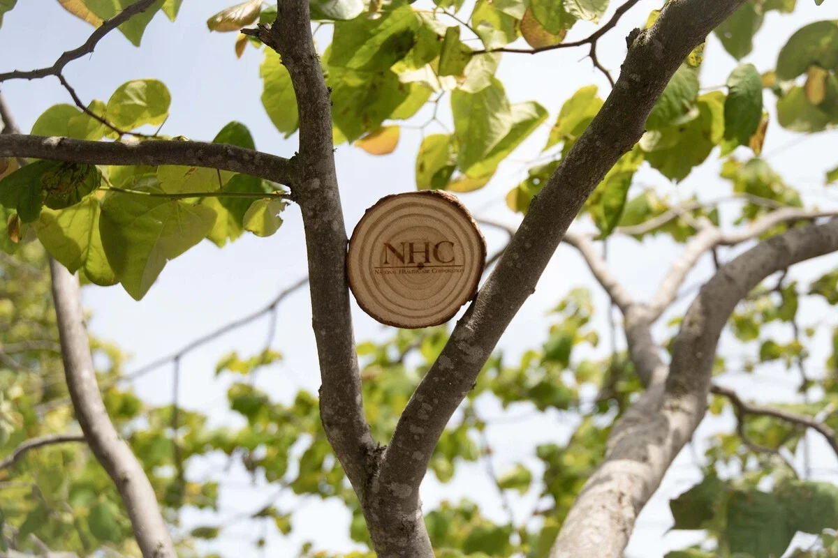 Logo Natural Wooden Coaster — view 3