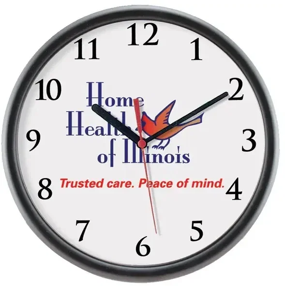 Custom Printed Logo/Photo Wall Clock — view 2