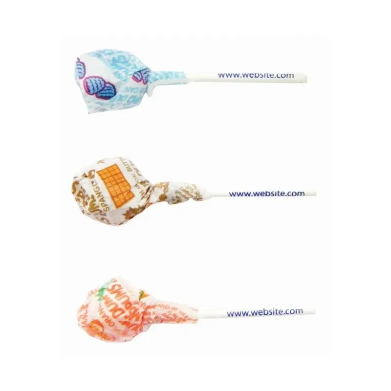 Lollipop with Custom Printed Stick - Charms®, Tootsie®, Dum Dum® — view 2
