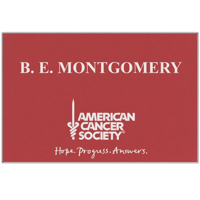 Los Angeles Custom Plastic Name Badge (Custom sized between 6 and 9 sq. in.)