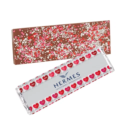 "Love You More" Foil-Wrapped Chocolate Bar — view 2
