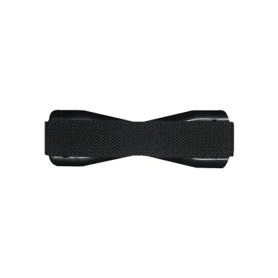 Blue strap stretched around two fingers for a steady hold