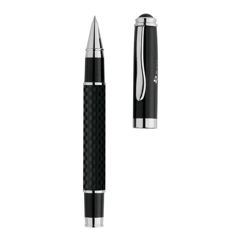 Personalized Luna Roller Ball with Carbon Fiber Detail — view 3
