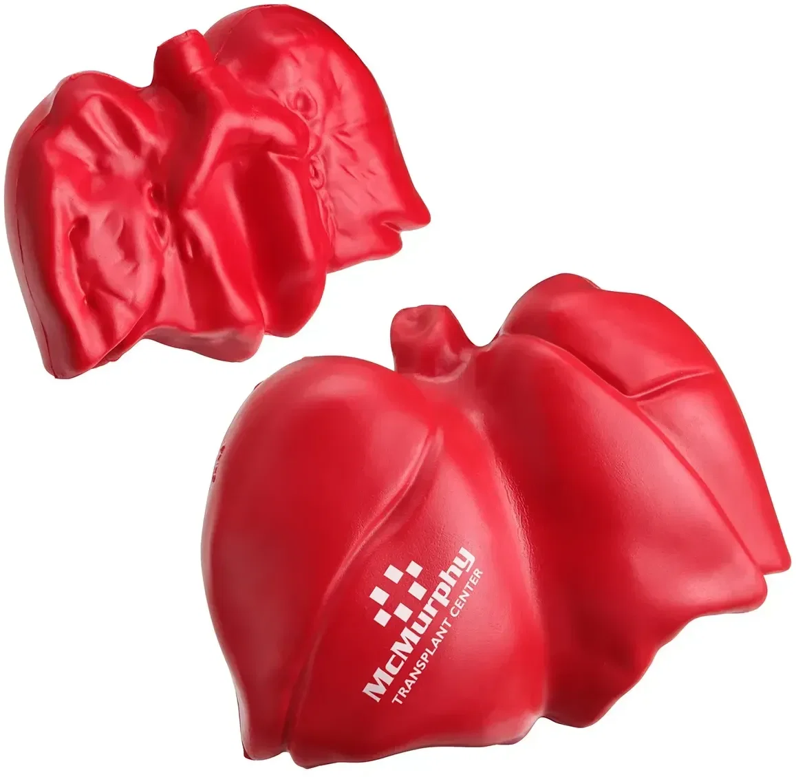 Lungs Stress Reliever, custom human-lungs foam squeeze toy for branded respiratory logo giveaways
