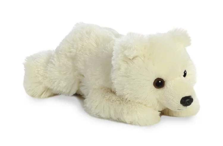 Lux Series 8" Laying Polar Bear