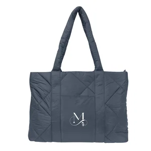 Luxe Quilted Puffer Tote Bag
