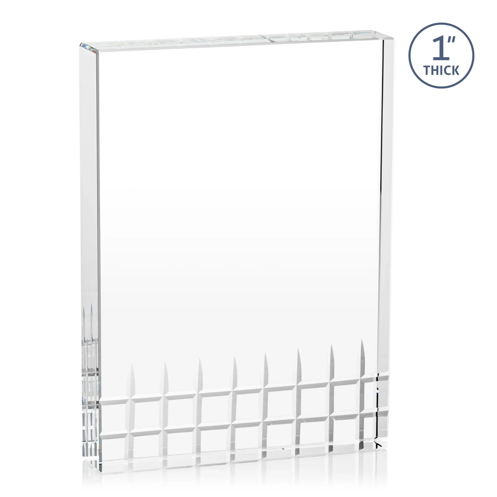 Personalized Optical Crystal Rectangle Award, awards for service anniversary gifts