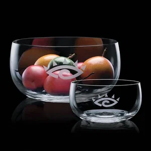 Glass Bowl Award in Rounded Bubble Shape
