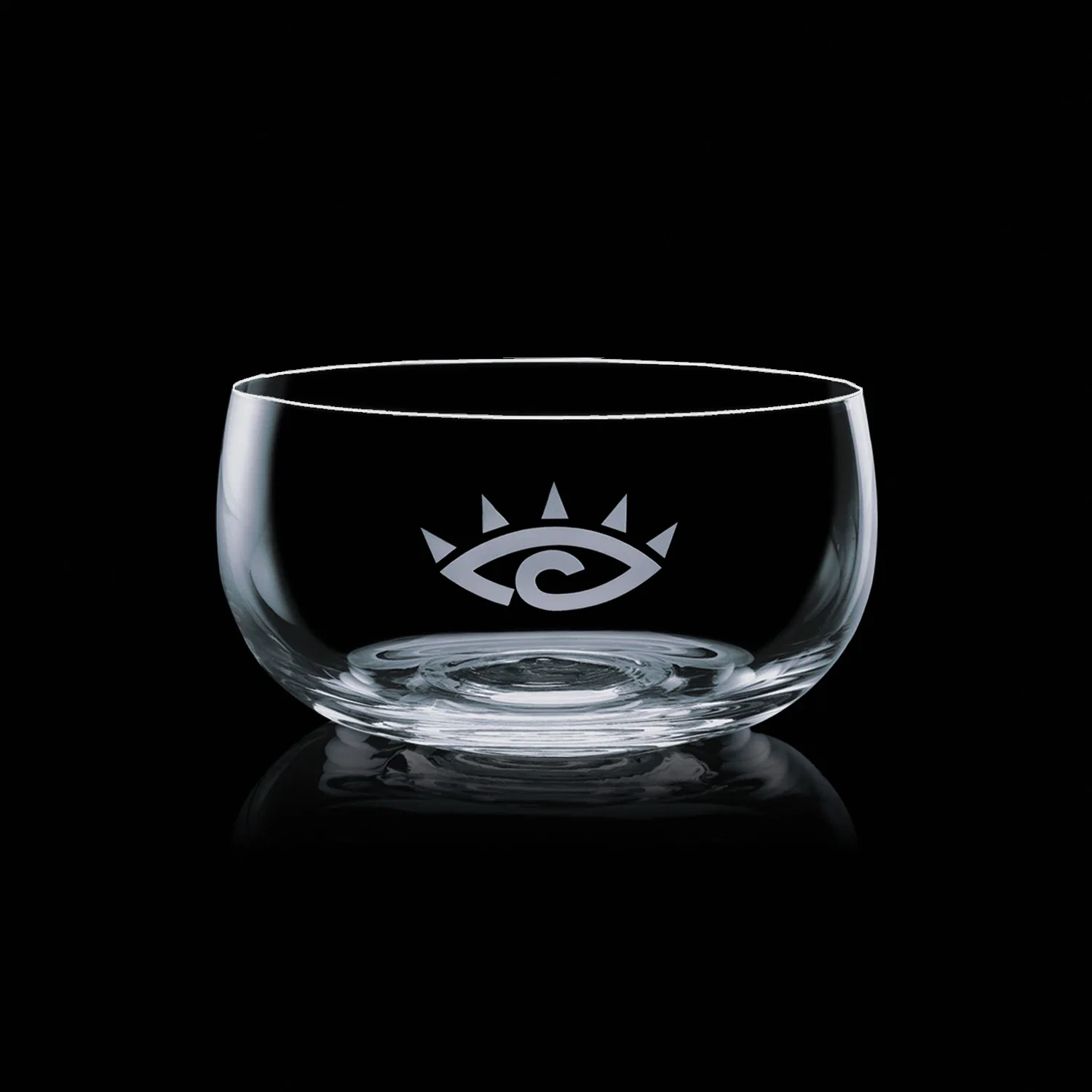 Custom Glass Bowl Award in Rounded Bubble Shape, crystal vase for corporate award ceremonies