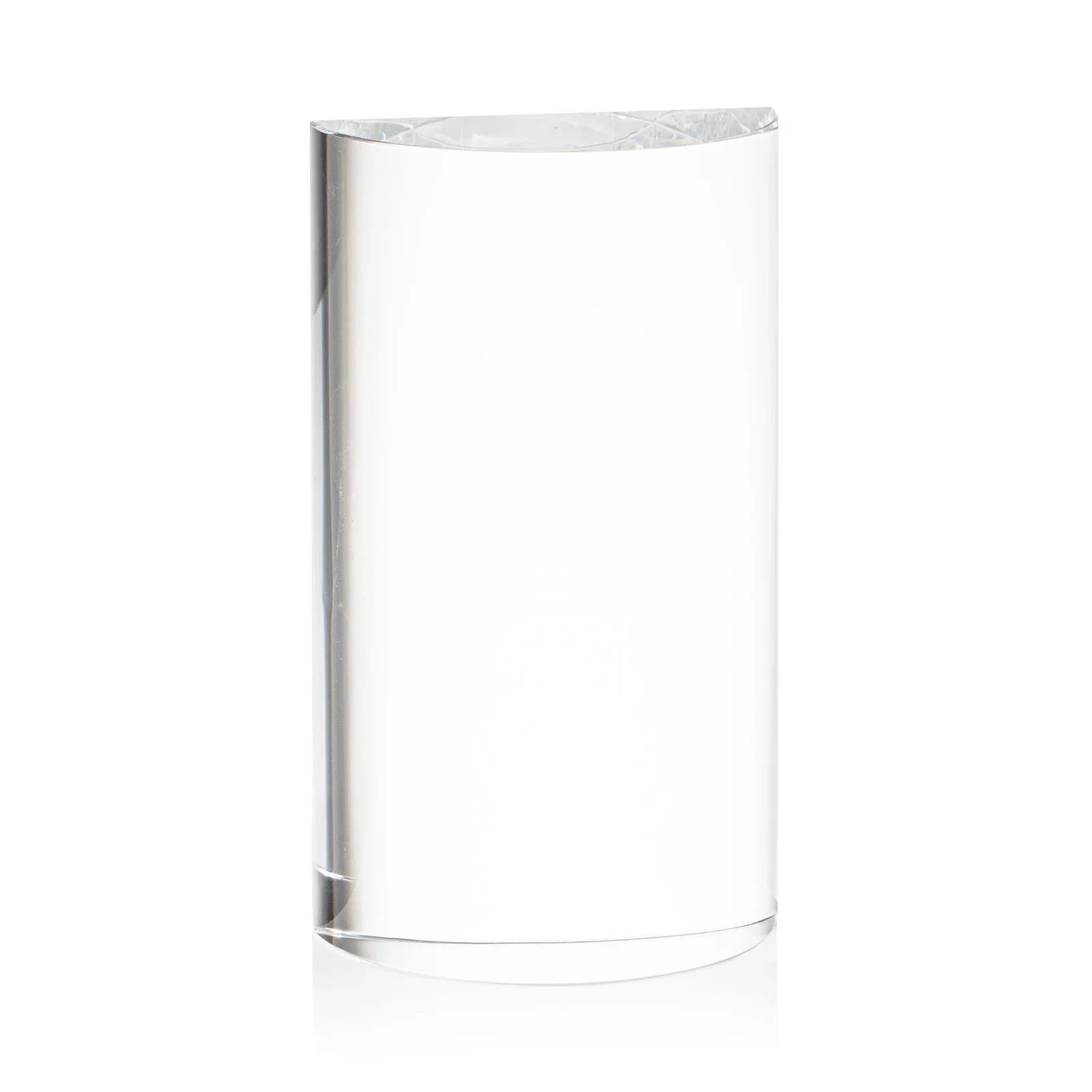 Custom Optical Crystal Tower Award with Dome-Curved Profile, awards for dealer and partner awards