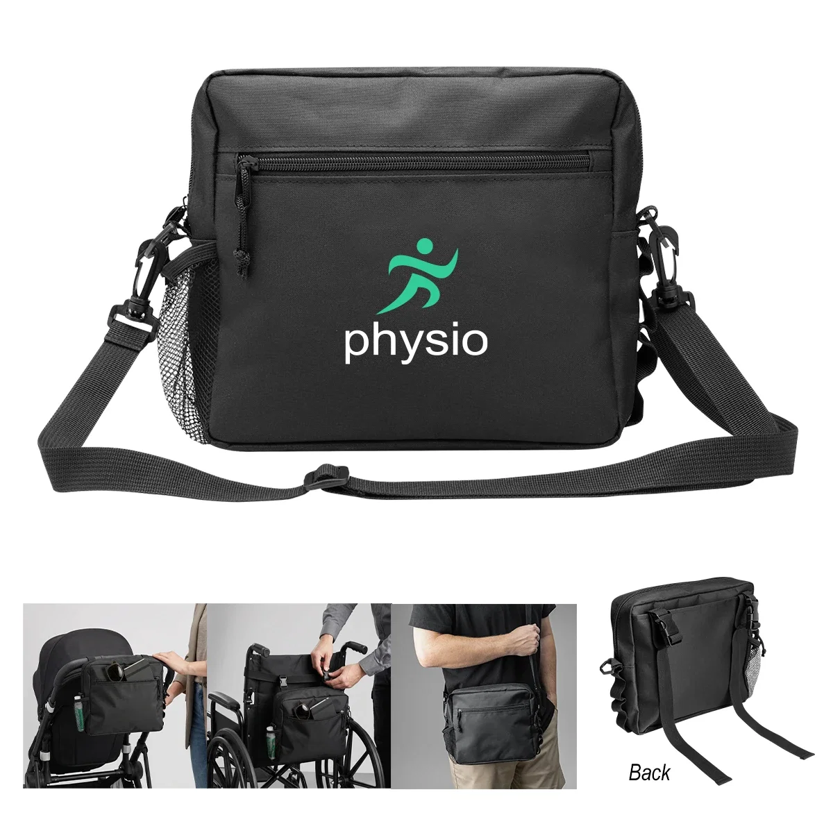 Shoulder strap crossing the body when worn