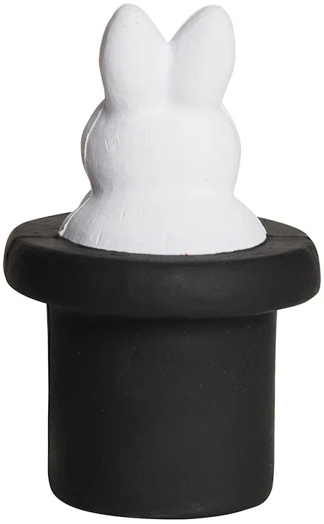 Magic White Rabbit in Top Hat Stress Reliever — view 2