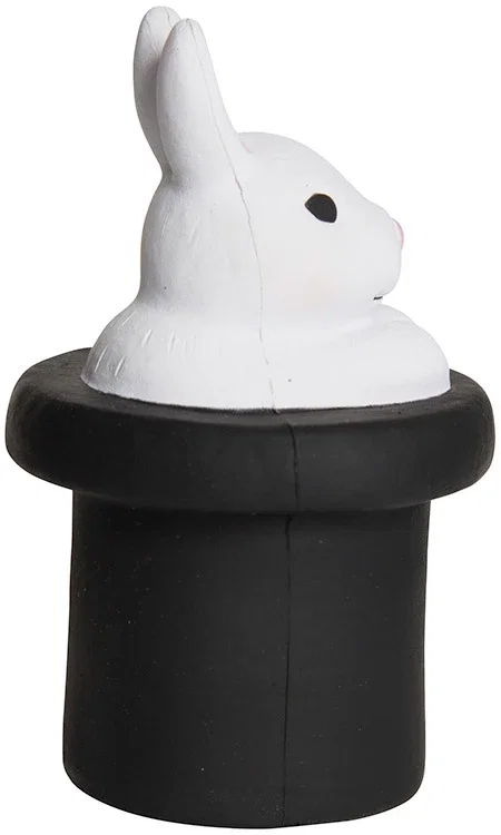 Magic White Rabbit in Top Hat Stress Reliever — view 5