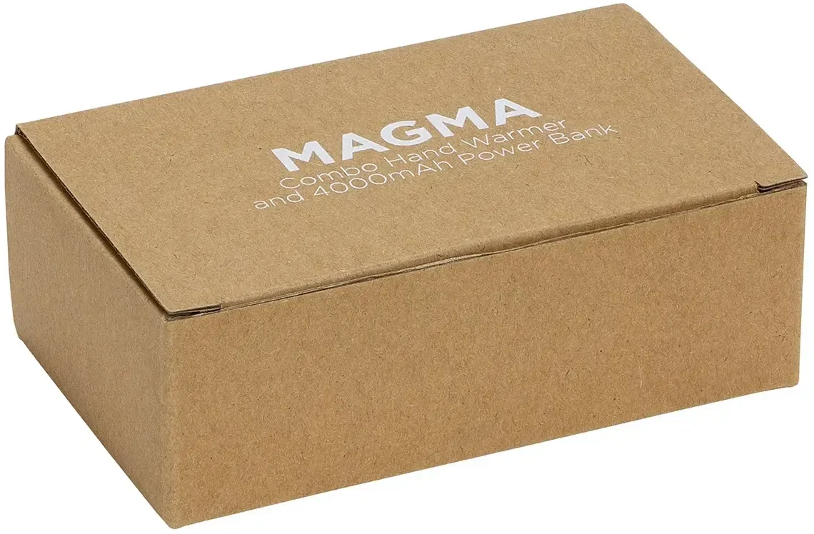 Custom Magma 4000mAh power bank close-up of the logo imprint area