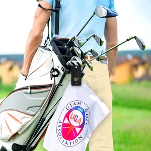 Magnet Golf Towel Clip, 2.25" x 4.25" PVC, Full-Color Imprint